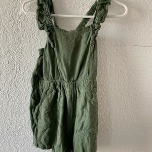 Olive green romper